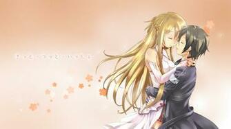 Yuuki Asuna Kirigaya Kazuto Computer Wallpaper Desktop Background