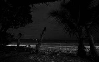 Night Beach Wallpaper HD