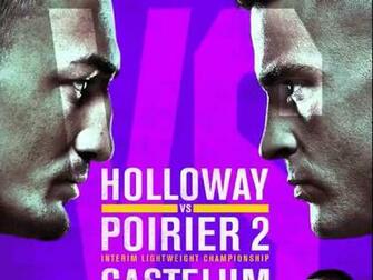 Pic Ufc Official Poster Drops For Holloway Vs Poirier