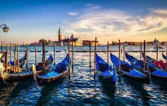Wallpaper City Sky Sea Italy Sunset Water Clouds Venice