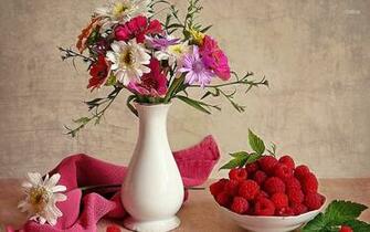 Gerberas In A Vase Wallpaper