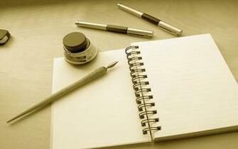 Ink Sepia Notebook Paper Wallpaper
