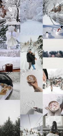 Collage Wallpaper Ideas Winter Aesthetic Idea