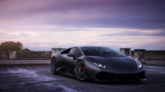 Cool Cars Twilight Black Lamborghini Wallpaper