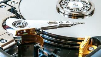 Inside Of Hard Drive HDd Disk