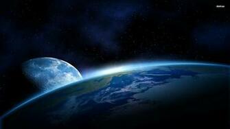 Earth Two Moons Wallpaper Pics About Space