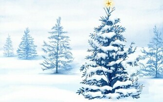 Winter Trees Background Wallpaper HD