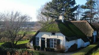 Dutch Farm Febr Countryside House Trees Architecture Image