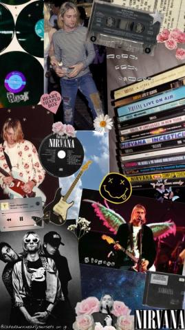 Nirvana Wallpaper Poster Kurt Cobain Art