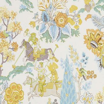 Schumacher Persian Lancers Citron Wallpaper Off Samples