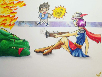 Clash Musketeer Vs Dragon Drawing Anime Art Amino