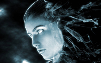 Cool 3d Ghost In Smoke X6dygeoh7vv91s7c Wallpaper
