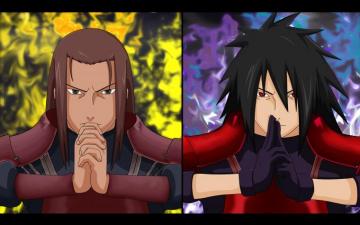 Naruto Shippuuden Uchiha Madara Hashirama Senju Wallpaper HD