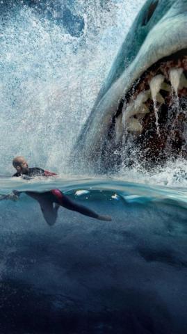 Jason Statham In The Meg 4k Ultra HD Mobile Wallpaper Shark