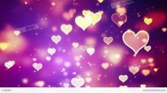 Shining Hearts Bokeh Loopable Romantic Background Stock