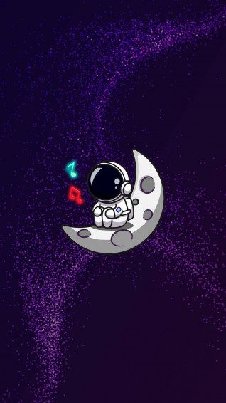 Cartoon Astronaut Wallpaper