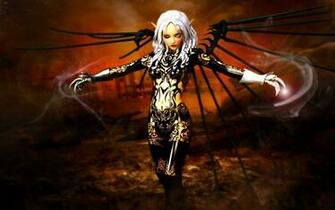 Eleneore Fantasy Horror Dark Angel Demon Women Wallpaper