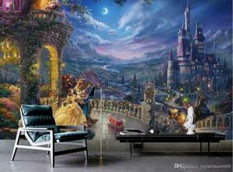 European Retro Living Room Bedroom 3d Background Cartoon Castle