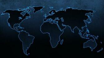 Blue Continents Maps World Map Wallpaper