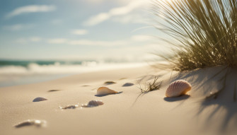 Beige Beach Wallpaper