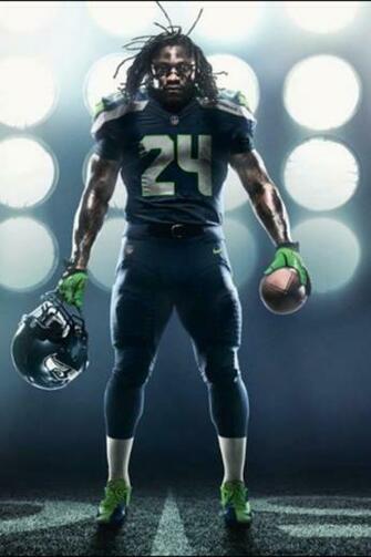 Marshawn Lynch Is A Badass Wallpaper For iPhone