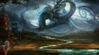 Wallpaper For Chinese Dragon 3d