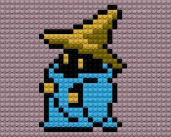 Final Fantasy Black Mage Lego By Drsparc