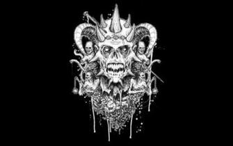 Dark Occult Skull Horror Evil Satanic Satan Demon Skulls Wallpaper
