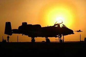 A In The Foreground Ea 6b Background A10 Warthog Fighter