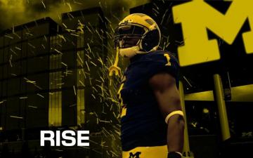 Michigan Wolverines Rising Up Football