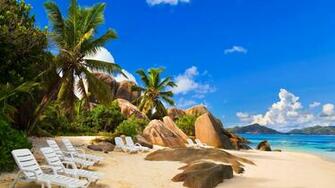Exotic Sea Beach HD Wallpaper Sand Sky Fresh