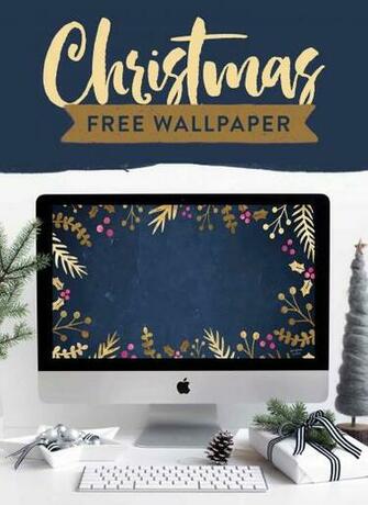 Festive Wallpaper Gold Foil Foliage