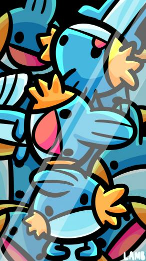 Lamb Mudkip Party Also A Phone Background
