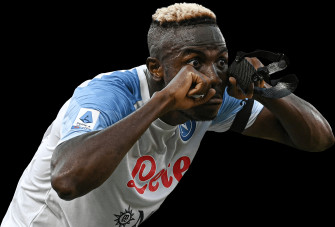 Victor Osimhen Napoli Football Render Wallpaper