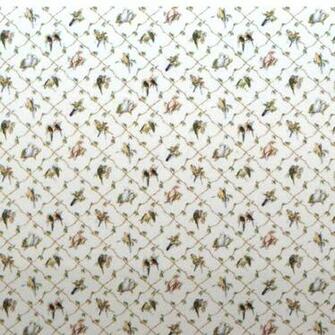 Wallpaper Parakeets Stewart Dollhouse Creations