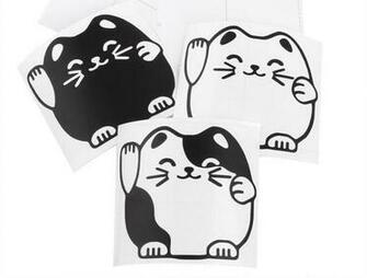 Lucky Cat Maneki Neko Wall Sticker Wallpaper Set Of