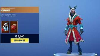 Krampus Outfit New Fortnite Season Skins