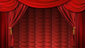 Red Curtains Theatre Stage Wallpaper