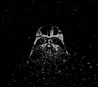 Darth Vader Braking Into Small Pieces Of Glass Mobile Wallpaper