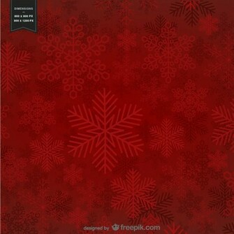 Red Background With Snowflakes For Christmas Vector