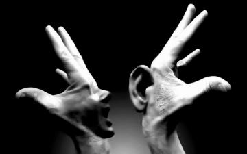Hands Talking Listening Fantasy Wallpaper