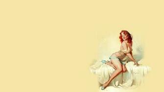 Vintage Pin Up Wallpaper
