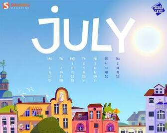 Desktop Wallpaper Calendars July