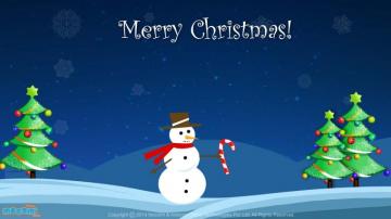 Christmas Snowman Desktop Wallpaper For Kids Mocomi