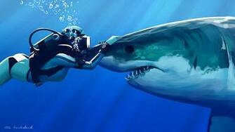 Shark Computer Wallpaper Desktop Background Id