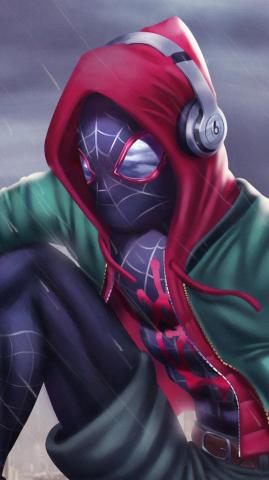 Miles Morales Spider Man Into The Verse 4k Wallpaper