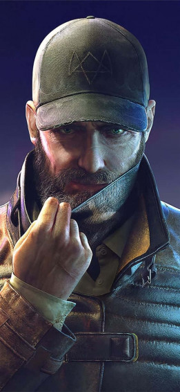Man From Watch Dogs iPhone Wallpaper