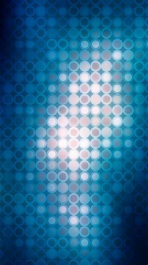 Blue Polka Dot Pattern iPhone 5s Wallpaper