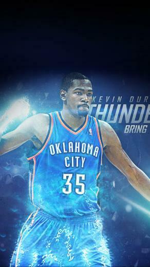 Ios7 Kevin Durant Thunder Parallax HD iPhone iPad Wallpaper