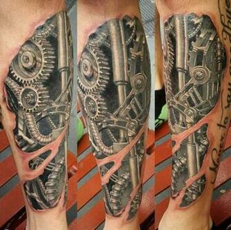 Top Best Biomechanical Tattoos For Men Improb